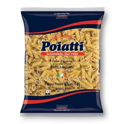 Poiatti Pasta #037 Mezze Penne Rigate