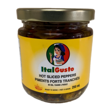 ItalGusto Peppers Hot Sliced