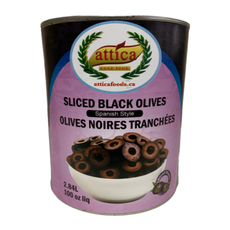 Attica Olives Black Sliced