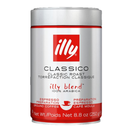 Illy Coffee Espresso Classico Ground