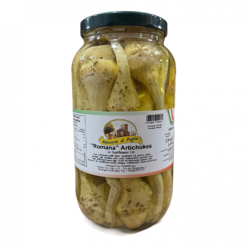 Masseria di Puglia Whole  Artichokes with Stem in Sunflower Oil