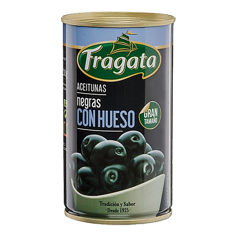 Fragata Olives Whole Black Tin