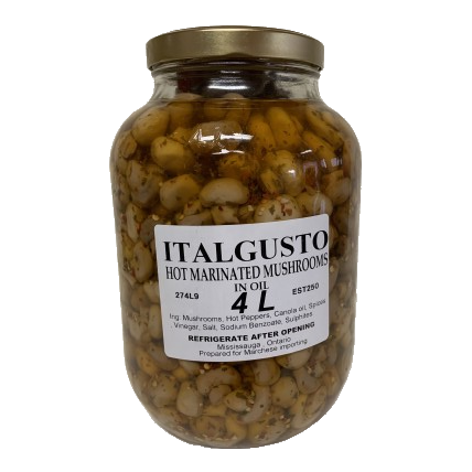 ItalGusto Mushrooms Hot in Oil