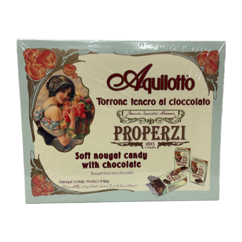 Properzi Torrone Tenero alle Mandorle e gocce di Cioccolato