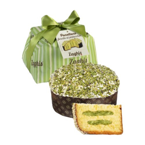 Zaghis Panettone Regale Farcito Pistacchio / Filled with Pistachio Cream