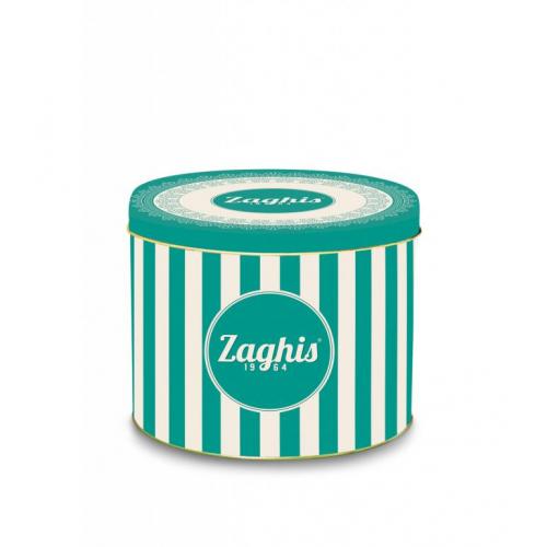 Zaghis Panettone Gocce di Cioccolato in Latta/Low Chocolate Chips Tin Box