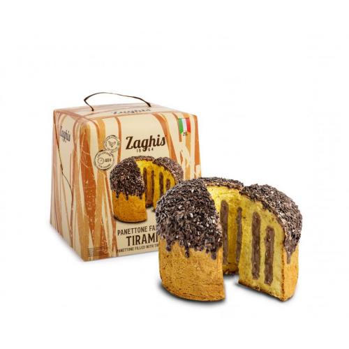Zaghis Panettone Farcito Tiramisu' / Filled w/Tiramisu' Cream