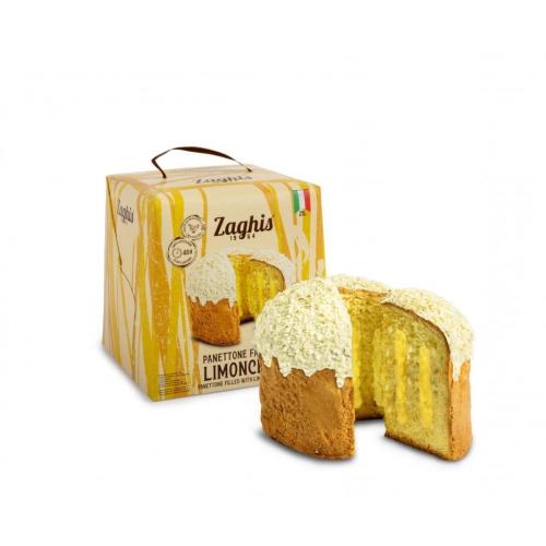 Zaghis Panettone Farcito Limoncello / Filled w/Limoncello Cream