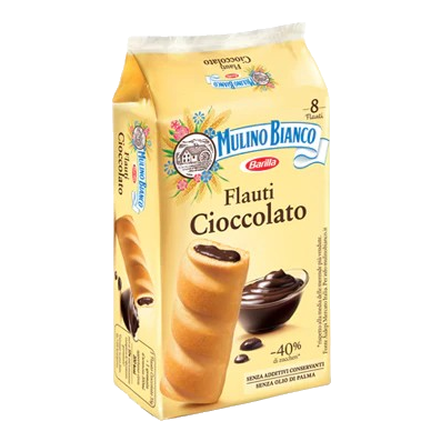 Mulino Bianco Flauti Cioccolato 12X8