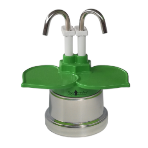 Top Moka You&Me Coffee Maker Silver/Green