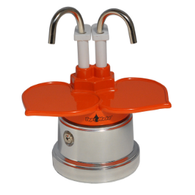 Top Moka You&Me Coffee Maker Silver/Orange