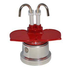Top Moka You&Me Coffee Maker Silver/Red