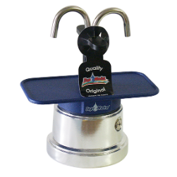 Top Moka Mini Coffee Maker Silver/Blue