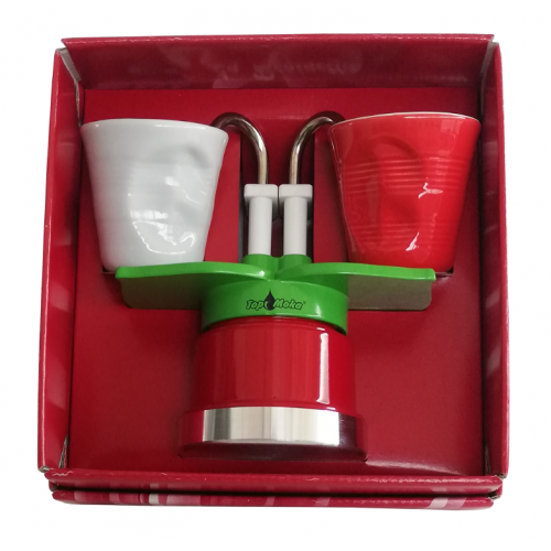 Top Moka You&Me Coffee Maker Italy Gift Box