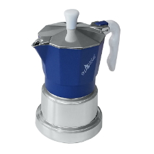 Top Moka Top Coffee Maker Silver/Blue