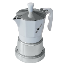 Top Moka Top Coffee Maker Silver/White