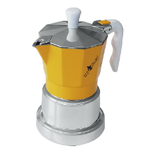 Top Moka Top Coffee Maker Silver/Yellow