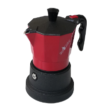 Top Moka Top Coffee Maker Teflon/Red
