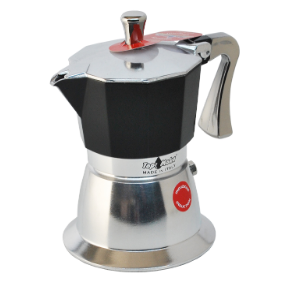 Top Moka Super Top Induction Coffee Maker Black