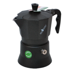 Top Moka Barley Testa Rossa Coffee Maker Black