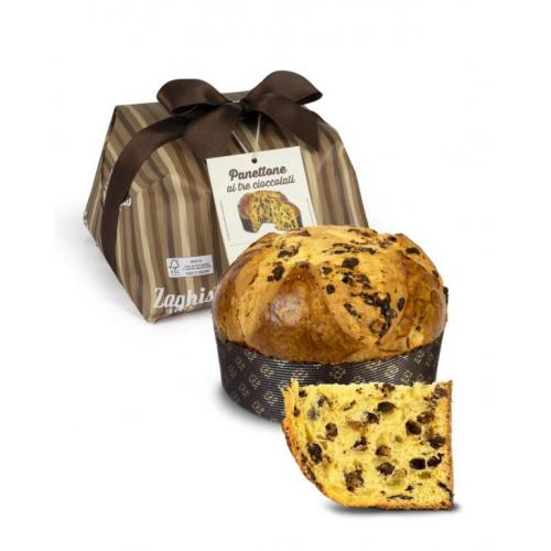 Zaghis Panettone Regale Tre Cioccolati / Three Chocolates