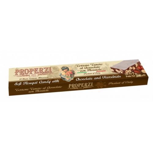 Properzi Torrone Tenero al Cioccolato con Nocciole