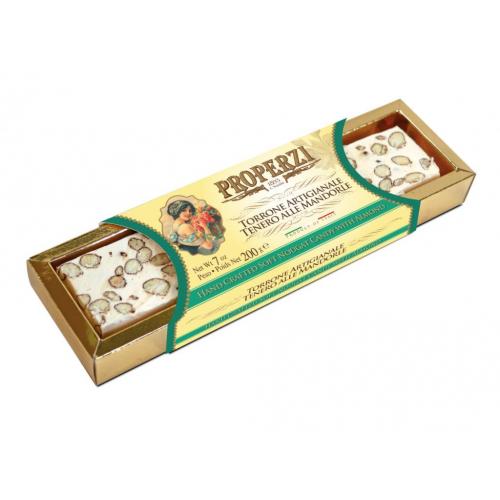 Properzi Torrone Artigianale Tenero alle Mandorle