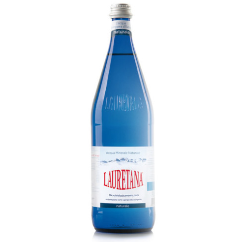 Lauretana Natural Mineral Water in Glass Bottle