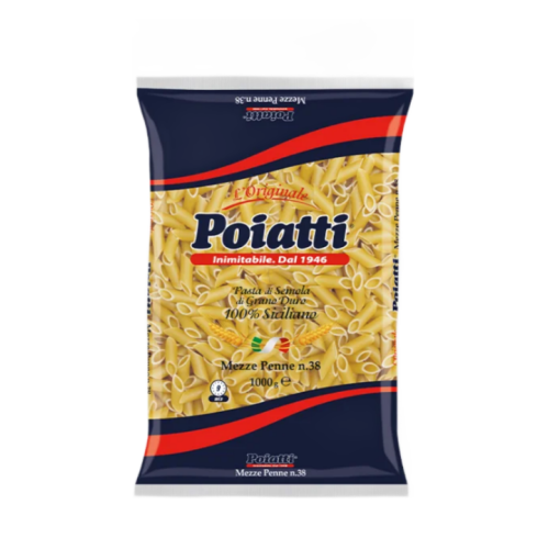 Poiatti Pasta Mezze Penne Rigate